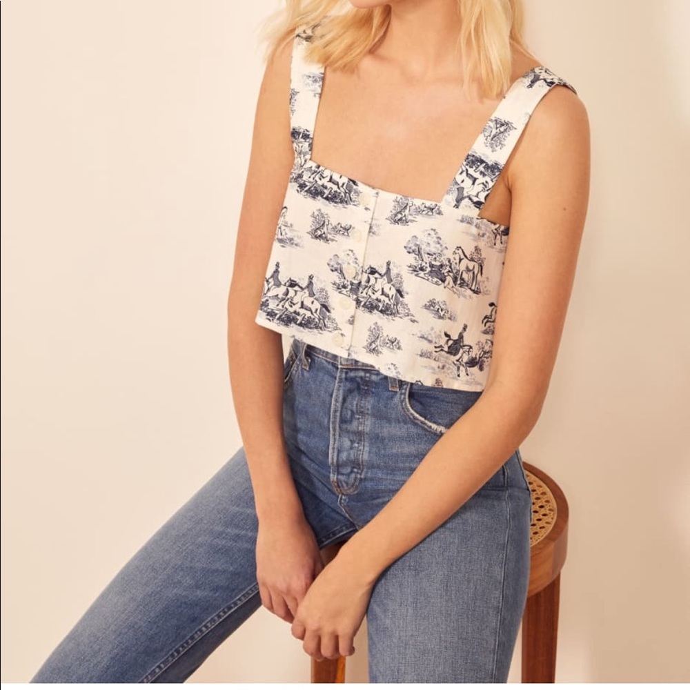 Reformation Marta Top in Toile- size M